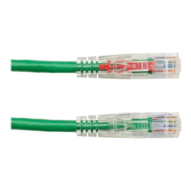 Black Box GigaTrue 3 - Câble Patch - RJ-45 (m) à RJ-45 (m) - 100 Pieds - UTP - CAT 6 - Démarré, Strié - Vert