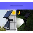thumbnail image 2 of Luz LED solar ajustable impermeable para paisaje, foco solar para exteriores adecuado para césped, piscina, jardín, patio, decoración de pasarela Feliz Sencillez, 2 of 5
