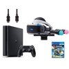 PlayStation VR Start Bundle 5 Items:VR Headset,Move Controller,PlayStation Camera Motion Sensor,Sony PS4 Slim 1TB Console - Jet Black,VR Game Disc RIGS Mechanized Combat League