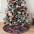 thumbnail image 5 of Yiaed Colorful Hawaii Palms Print Christmas Tree Skirt , Tree SkirtsTree Mat for Christmas Winter Holiday Indoor Decorations-30", 5 of 7