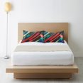 thumbnail image 6 of Yayeee Pillowcase Queen Size Set of 2 Satin Wrinkle Resistant Pillow Case, Blue Abstract Lines, 6 of 7