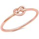 thumbnail image 1 of CHOOSE YOUR COLOR Sterling Silver Knot Ring, 1 of 3