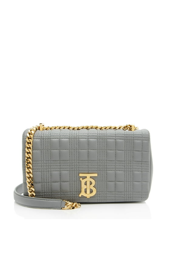 Pre-Owned Burberry Quilted Lambskin TB Lola Chain Small Crossbody