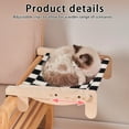 thumbnail image 3 of Cat Window Perch, Sturdy Cat Hammock Window Seat, Wood & Metal Frame for Indoor Cats (Black), 3 of 6