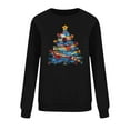 thumbnail image 6 of Womens Casual Christmas Long Sleeve Tee Shirts Oversized Sweatshirt Zip Up Plus Size Pullover Sweaters Crewneck Sweatshirts Graphic Fall Tops, 6 of 6