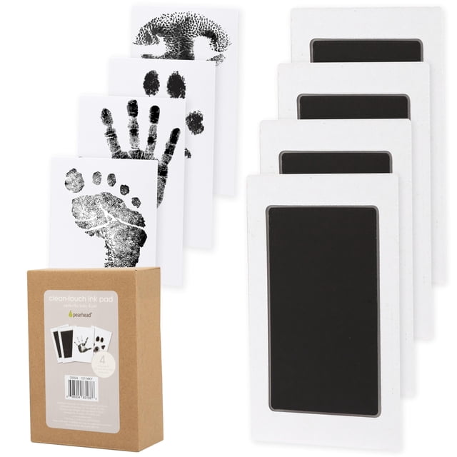 Kit de almohadillas de tinta Pearhead Clean-Touch para impresiones de bebés y mascotas