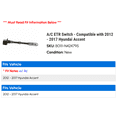 thumbnail image 2 of A/C ETR Switch - Compatible with 2012 - 2017 Hyundai Accent 2013 2014 2015 2016, 2 of 2