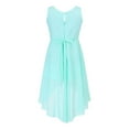 thumbnail image 2 of inhzoy Kids Big Girls Flower Girls Dress Chiffon Rhinestone Bridesmaid Wedding Birthday Party Gowns,Sizes 4-16 Mint Green 4, 2 of 5
