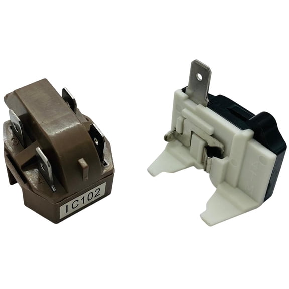 4387913, Refrigerator Relay & Overload fits Roper, Kenmore, Whirlpool