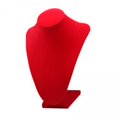 thumbnail image 1 of busto de exhibición de collares,Exhibidor de collares de busto independiente de tela suave,Soporte de cadena colgante estable y duradero para joyería,Estante organizador de almacenamiento, 1 of 8