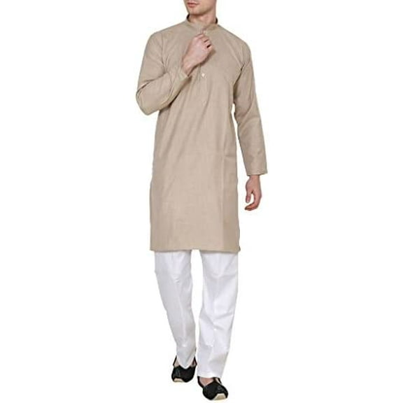 Royal Kurta Men's Cotton Linen Kurta Pyjama