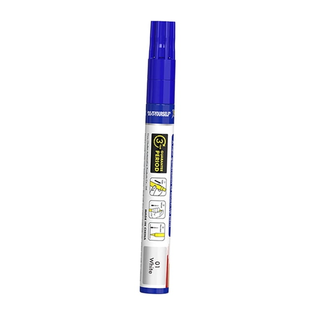 Pintura para retoques de automóviles, piezas de repuesto Fácil de usar Resistente al agua Durable Menor Blanco Cola Pluma de pintura para retocar el coche