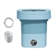 thumbnail image 2 of Lavadora de ropa Lavadora pequeña 9L de espacio Lavadora de cubo plegable Mini lavadora plegable Mini lavadora plegable para apartamento azul Soledad mini lavadora, 2 of 10