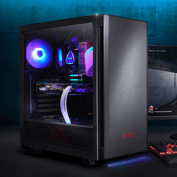 Gabinete XPG INVADER X MINI, Mid-Tower, Micro-ATX, (No Incluye Fuente de Poder), Color Negro.
