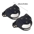 thumbnail image 3 of TIELUTT Acier pour Bottes d'Hiver Dents de Glace pour Randonnée Couvre-Chaussures Extensibles Imperméables Couvre-Chaussures Jetables pour Intérieur Non Enfants Couvre-Chaussures Réutilisables Élastiques pour Extérieur, 3 of 6