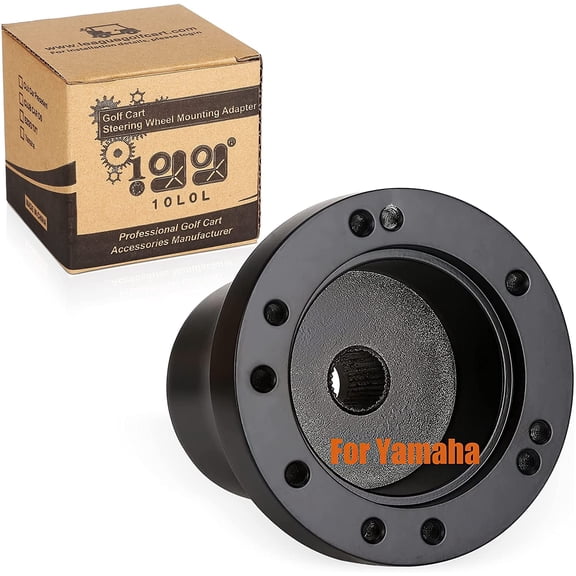 10L0L Golf Cart Steering Wheel Adapter Hub for Golf Cart Yamaha,Golf Cart Accessories-Black