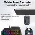 Mix Pro Keyboard and Mouse Adapter, One Handed Keyboard Mouse Combo Set