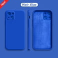 thumbnail image 1 of Funda de teléfono de silicona líquida azul Klein Original para iPhone 14 13 12 11 Pro Max Mini XS XR X 8 7 Plus SE 2 funda fina suave Tan Jianjun unisex, 1 of 2