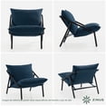 thumbnail image 1 of Silla de Metal Zinus Ada con Cojines de Memory Foam Color Azul Marino, 1 of 6
