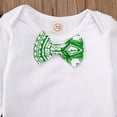 thumbnail image 2 of 3PCS Baby Boy Gentleman Clothes St Patrick‘s Day Clover Romper Pants Outfits, 2 of 7