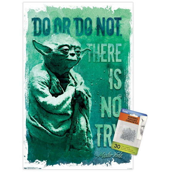Star Wars: Saga - Do Or Do Not Wall Poster with Push Pins, 14.725" x 22.375"