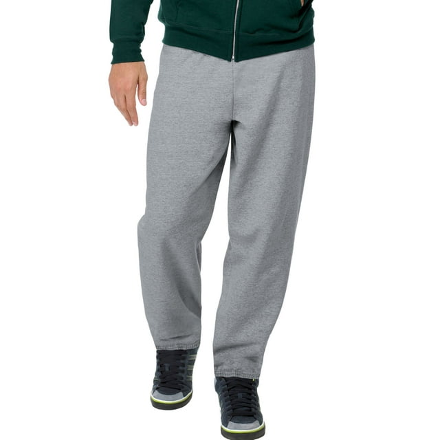 Hanes ComfortBlend EcoSmart Men`s Sweatpants - Best-Seller, M, Light Steel