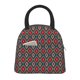 thumbnail image 1 of Balery Red And Orange On Blue Teal Bolsa de Almuerzo para Mujeres, Caja de Almuerzo, Bolsa de Almuerzo Pequeña Impermeable, Tote de Almuerzo Reutilizable con Gran Capacidad, 1 of 6