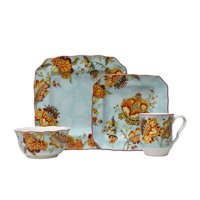 222 Fifth : Gabrielle Blue 16 Piece Dinnerware Set
