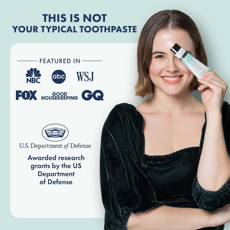 LIVFRESH Dental Gel by Livionex - Removes Plaque 250% Better