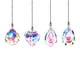 thumbnail image 1 of Ventilador de techo con atrapasueños de cristal, máquina de arcoíris con cremallera para baño, inodoro, luz de techo, 4 piezas, 1 of 5