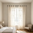 thumbnail image 5 of Aoznliie Bohemian Curtains, Semi Blackout Geometric Print Curtains for Living Room Bedroom, Boho Window Curtain with Grommets, 85x52in, 5 of 7