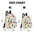 thumbnail image 2 of FORMRS Mini Backpack Purse for Women Travel Daypack Casual Shoulder Bag, Beige Triangles, 2 of 7