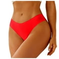thumbnail image 2 of BLTIBY Women's High Waisted Brief Printed Lace Panties Ladies Stretch Breathable Hipster Soft Underpants Watermelon Red M, 2 of 5