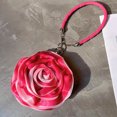thumbnail image 2 of Bolso de noche con diseño de lujo con flores de seda, bolso para vestido de dama, bolso para novia, bolso para boda, bolsillo para lápiz labial, bolso pequeño con clip, 2 of 5