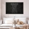 thumbnail image 2 of Elephant Stock Chalkboard Family Rules Wall Art - Horizontal Canvas Wall Art - Living Room Wall Decor - Inspirational And Typography Canvas - Black And White Decor - 48" x 32", 2 of 8