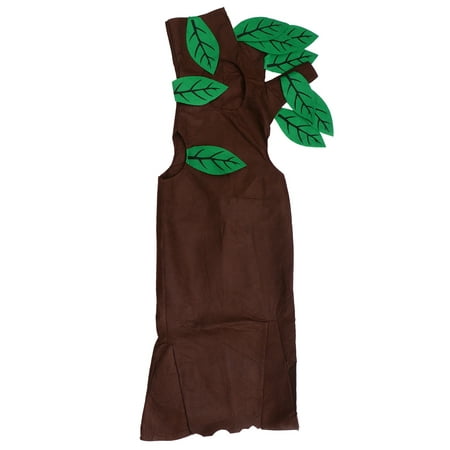 

1set Halloween Children s Day Catwalk Show Tree Clothing Role Play Dress (Brown)