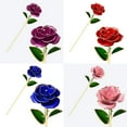 thumbnail image 3 of Rosa bañada en oro de 24 quilates flores artificiales rosa bañada en oro con soporte regalo de San Valentín para, 3 of 7