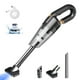 thumbnail image 4 of Aspiradora portátil, aspiradora inalámbrica de mano para coche, recargable, potente succión, uso en seco para coche, teclado, cable de carga USB incluido, edredón inflable, 4 of 9