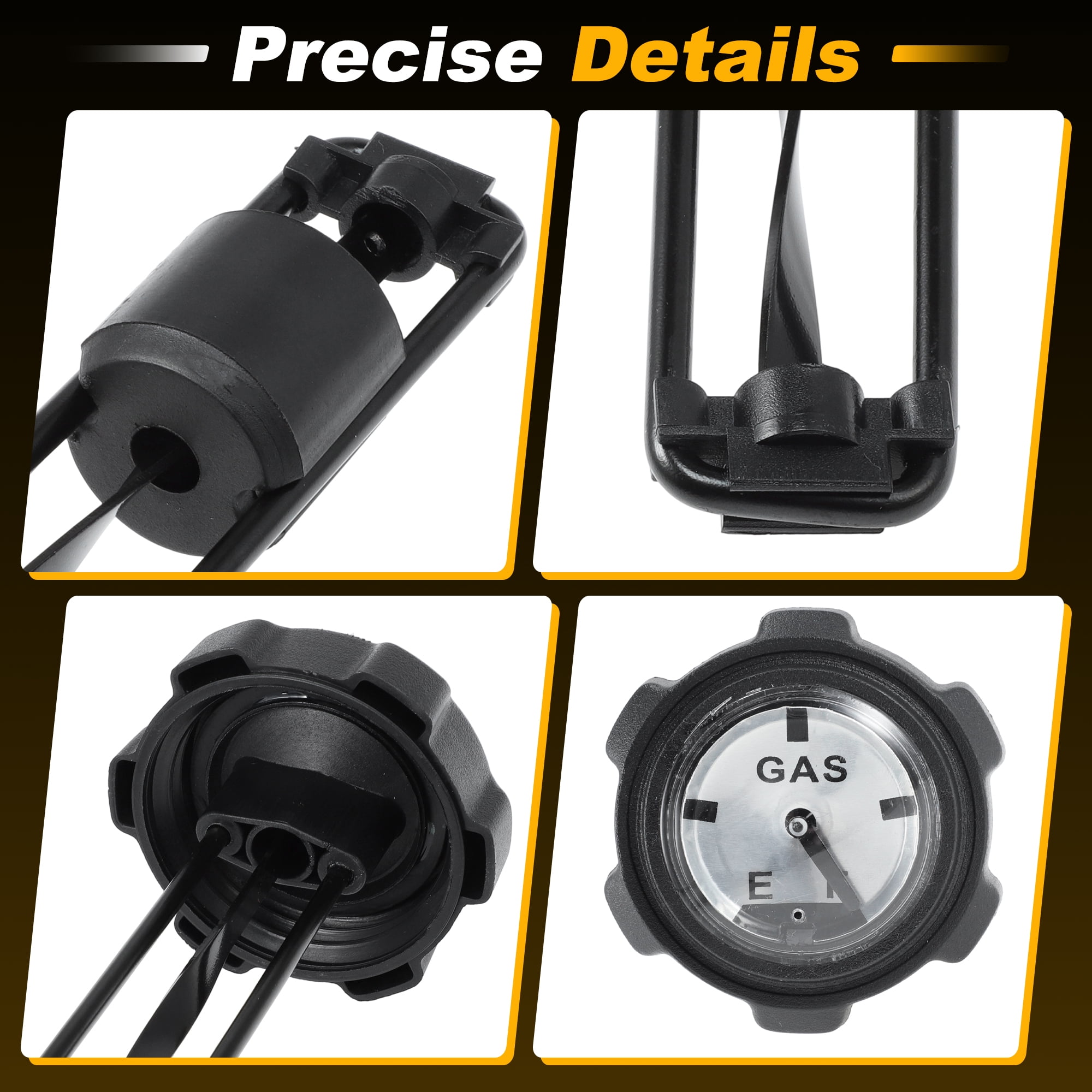 Unique Bargains Fuel Gauge Gas Cap for John Deere Tractor 300 312 314 316 317 400