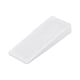 thumbnail image 1 of Tope de puerta de caucho blanco 96x40x15mm, 1 of 5