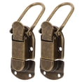 thumbnail image 6 of WEUVEB Vintage Style Coffee Zinc Alloy Box Latch Set, Secure and Stylish 2 Pieces for Decorative and Functional Use, 6 of 8