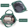 thumbnail image 4 of Bolso de mano KALIDI Corduroy Frost Green para mujeres que trabajan y viajan, 4 of 8