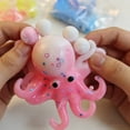 thumbnail image 6 of STPToys Octopus Shaped Stress Relief Gadget, Glitter Soft Slow Rebound Sensory Hand Squeezable Octopus Figurines, Classroom Rewards and Daily Reward Supplies - Pink, 6 of 6