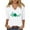 White, variant on HaoXianJian St Patricks Day Shirts for Women V-Neck 2025 Casual 3/4 Sleeve Irish Love Heart Shamrock Graphic T shirt Green Saint Patty's Tunic Tops Plus Size 4X 5X Valentine's Day