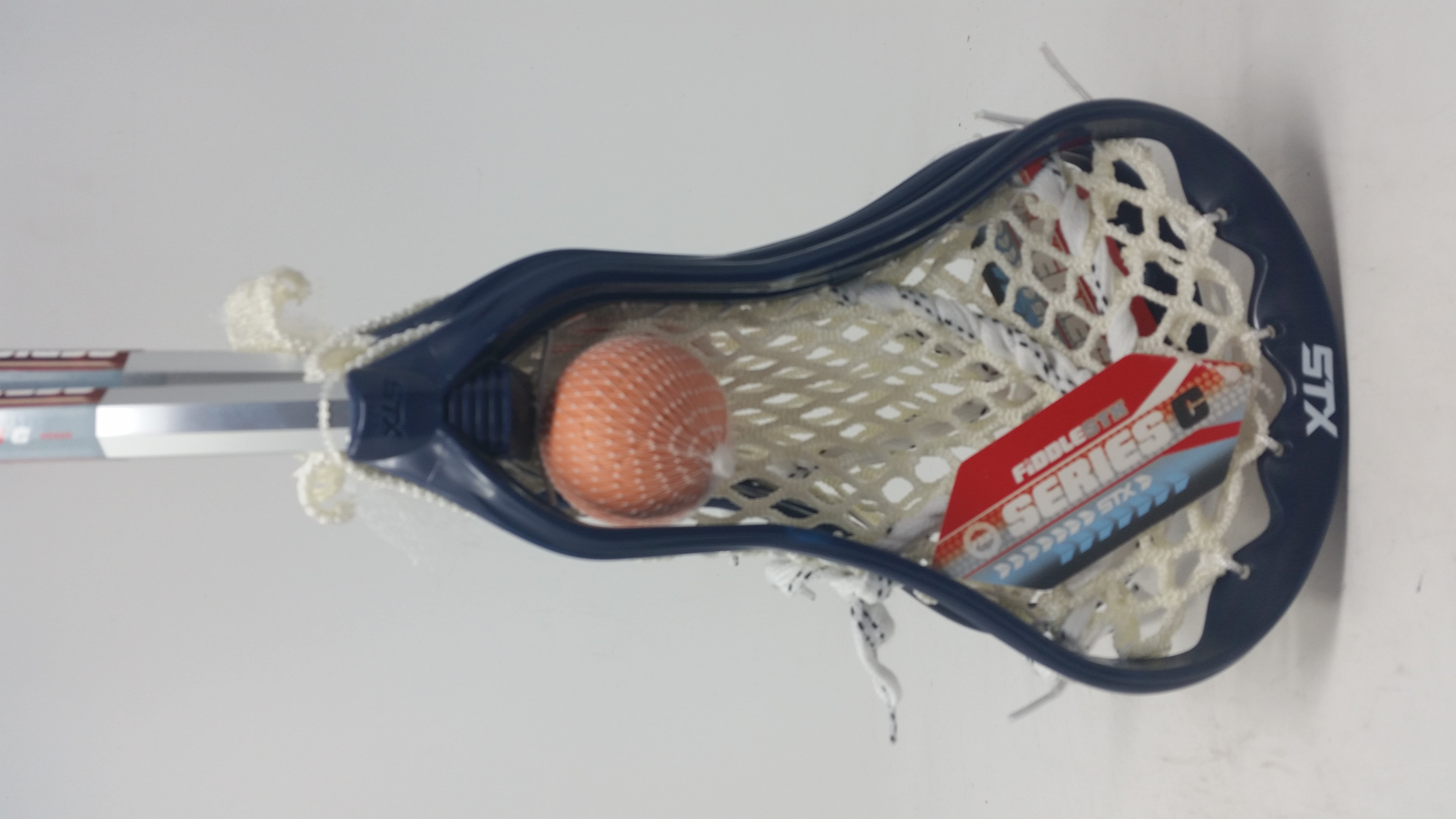 New STX C Series Fiddle Stx 26" Mini Lacrosse Stick Complete Set Slvr