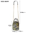 thumbnail image 2 of FORMRS Crossbody Bag for Women Quilted Travel Shoulder Cell Phone Purse with Chain Strap Handbag, Beige Flower Pattern, 2 of 7