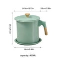 thumbnail image 2 of Multi-purpose Oil Can Large Capacity Residue Filter Oil Can Non-slip Stainless Steel Kitchen Drain Oil Storage Pot with Fine Mesh Filter for Home Kitchen Indoor, 2 of 9