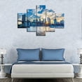 thumbnail image 4 of TISHIRON 5PCS Framed City Theme Canvas Wall Art Set,60"x40" New York Cityscape Wall Canvas Art Decor, 4 of 7