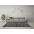 thumbnail image 3 of Ahgly Company Indoor Round Abstract Gray Modern Area Rugs, 7' Round, 3 of 4