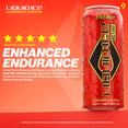 thumbnail image 2 of Liquid Ice Active Energy Drink, Cherry Licious, Zero Sugar, 160mg Natural Caffeine from Green Tea with CoQ10 & Ginseng, Clean Focus & Performance Support, Gluten Free, 16oz Cans (12 Pack), 2 of 5
